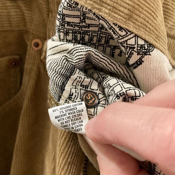 Taylor Stitch The Democratic All Day Pant in British Khaki Tan Corduroy Mens NEW - Picture 7 of 8